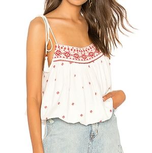 Free people embroidered boho top